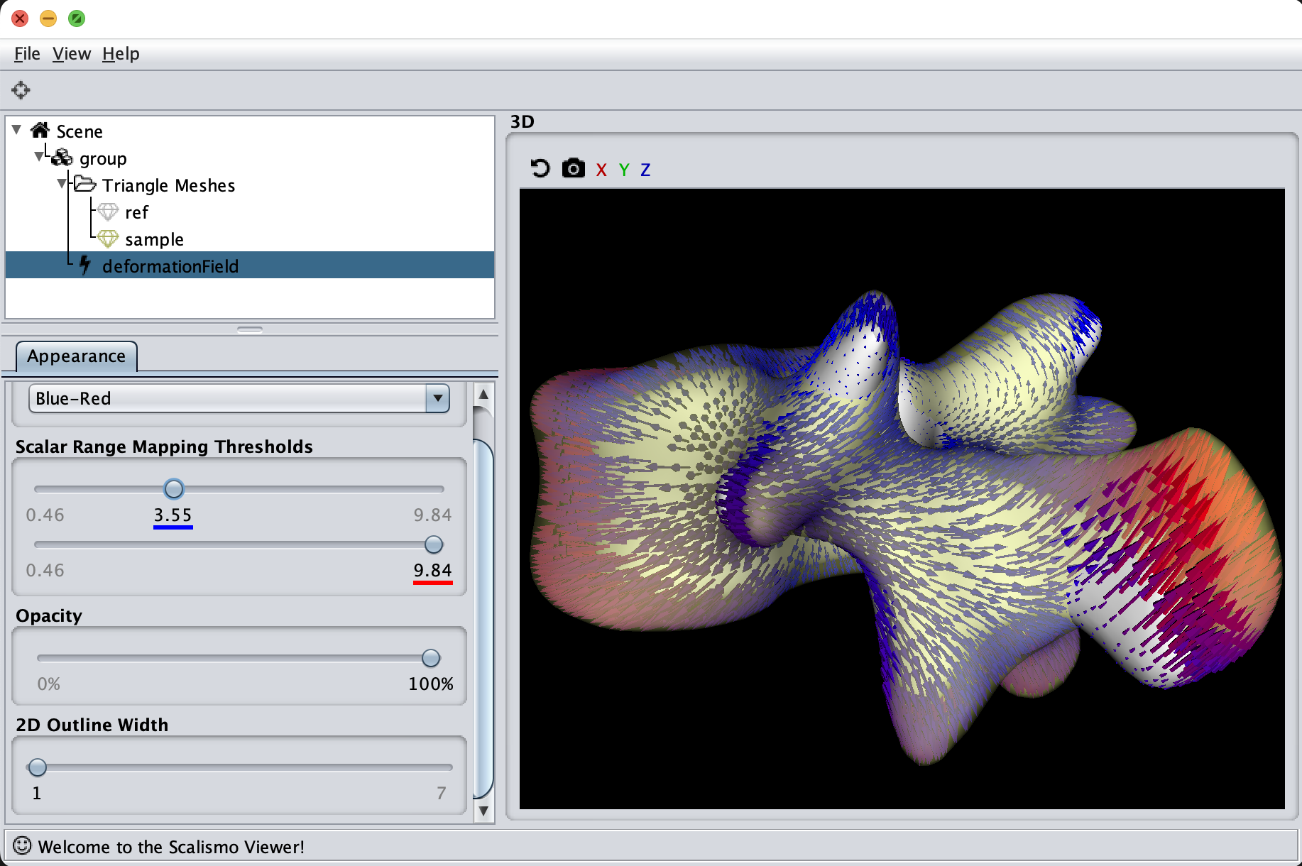 Sample deformations